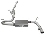 Échappement arrière en acier aluminisé aFe Scorpion 2-1/2 po pour Jeep Wrangler 07-17 V6-3,6/3,8 L (4 Dr)