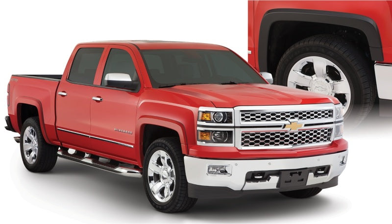 Élargisseurs de benne Bushwacker 15-18 Chevy Silverado 2500 HD Fleetside de style OE, 4 pièces, 78,8/97,8 po - Noir