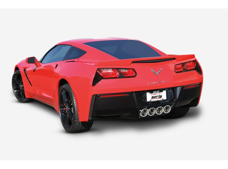 Borla 14-15 Chevy Corvette C7 sans AFM sans NPP Atak Section arrière Échappement Quad Rd RL Tips