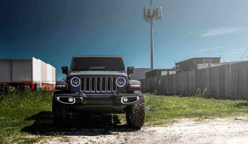 Phares à DEL haute puissance Oracle Jeep Wrangler JL/Gladiator JT 7 po (paire) - Blanc VOIR LA GARANTIE