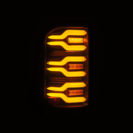 Feux arrière à LED AlphaRex 19-21 Dodge Ram 1500 Luxx-Series noirs avec Activ Light/Seq Signal
