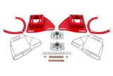 Suspension BMR 82-92 Chevy Camaro Plaques de carrossage/roulement avec plaques de verrouillage - Rouge