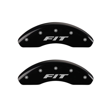 Ensemble avant MGP 2 couvre-étriers gravés avant FIT finition noire argent ch