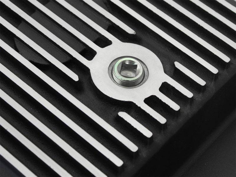 Carter de transmission de puissance aFe usiné noir 11-14 Ford 6R140 Trucks V8 6,7 L (td)