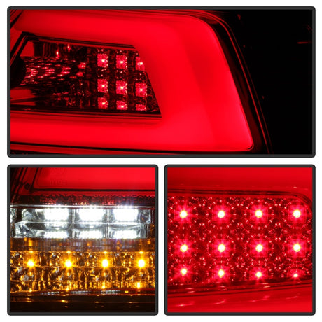 Feux arrière à LED Spyder Pontiac G8 08-09 Version 2 - Rouge transparent - ALT-YD-PG808V2-LB-RC