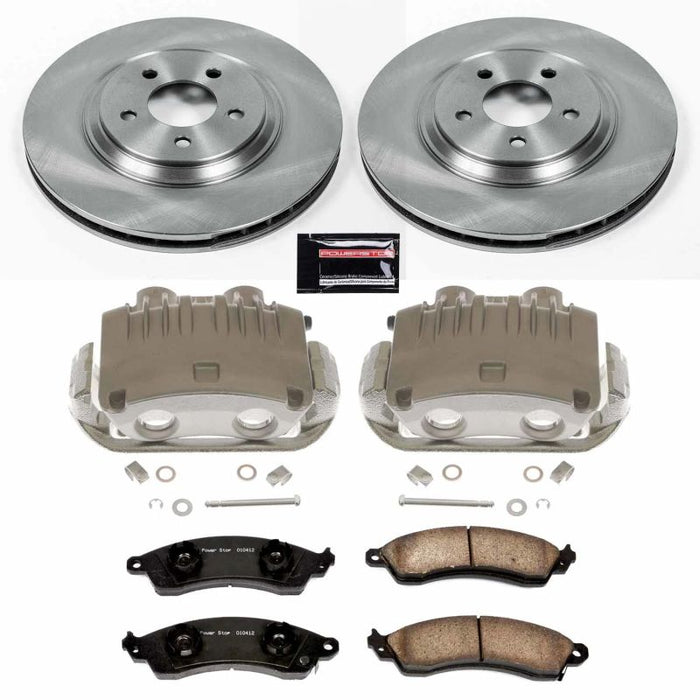 Kit de freins avant Power Stop Autospecialty avec étriers pour Ford Mustang 98-94