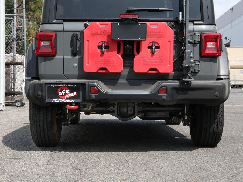 Système d'échappement arrière aFe MACH Force-Xp avec NoTip 18-20 Jeep Wrangler L4-2.0T / V6-3.6L