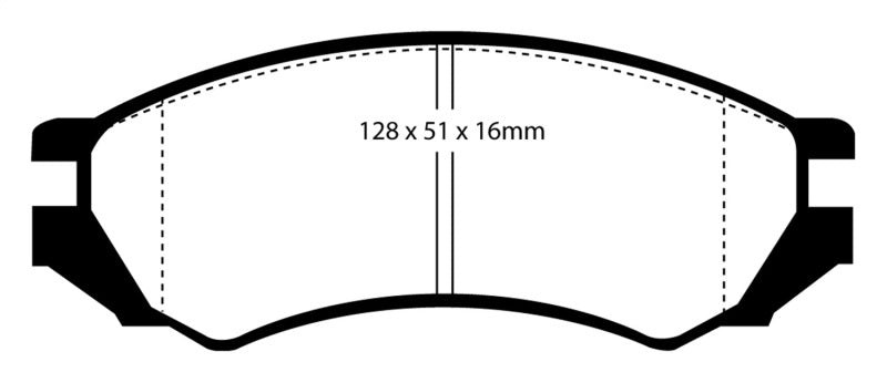 Plaquettes de frein avant Redstuff EBC 91-93 Nissan NX 2.0 (ABS)