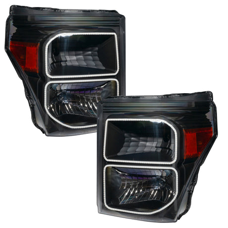 Oracle 11-16 Ford F250/350 LED HL - Noir - ColorSHIFT avec contrôleur BC1 VOIR LA GARANTIE