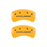 MGP 4 Caliper Covers Engraved Front & Rear Oval logo/Ford Black finish silver ch