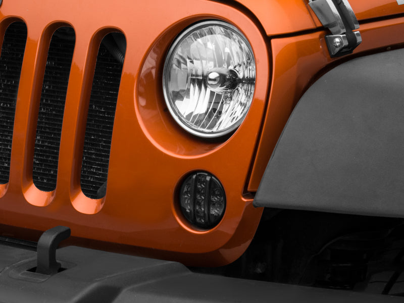 Clignotants avant à LED Raxiom 07-18 Jeep Wrangler JK Axial Series (fumés)