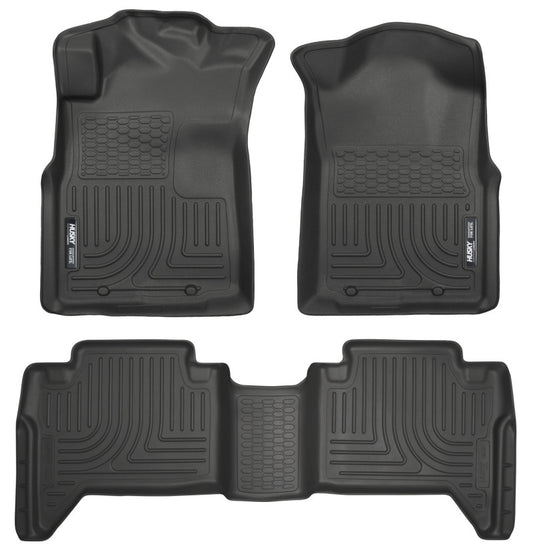 Husky Liners 05-13 Toyota Tacoma WeatherBeater Combo Black Floor Liners