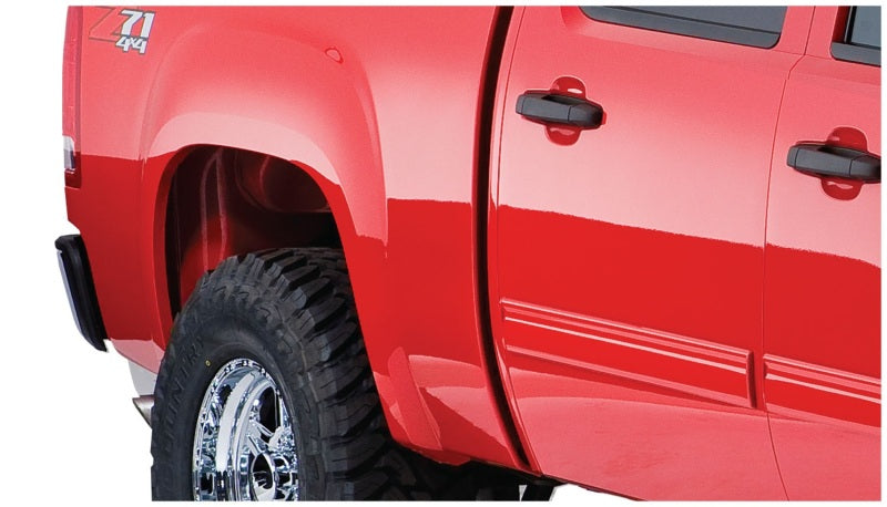 Élargisseurs de toit style découpe Bushwacker 07-13 GMC Sierra 1500 Fleetside 4 pièces 69,3 po - Noir