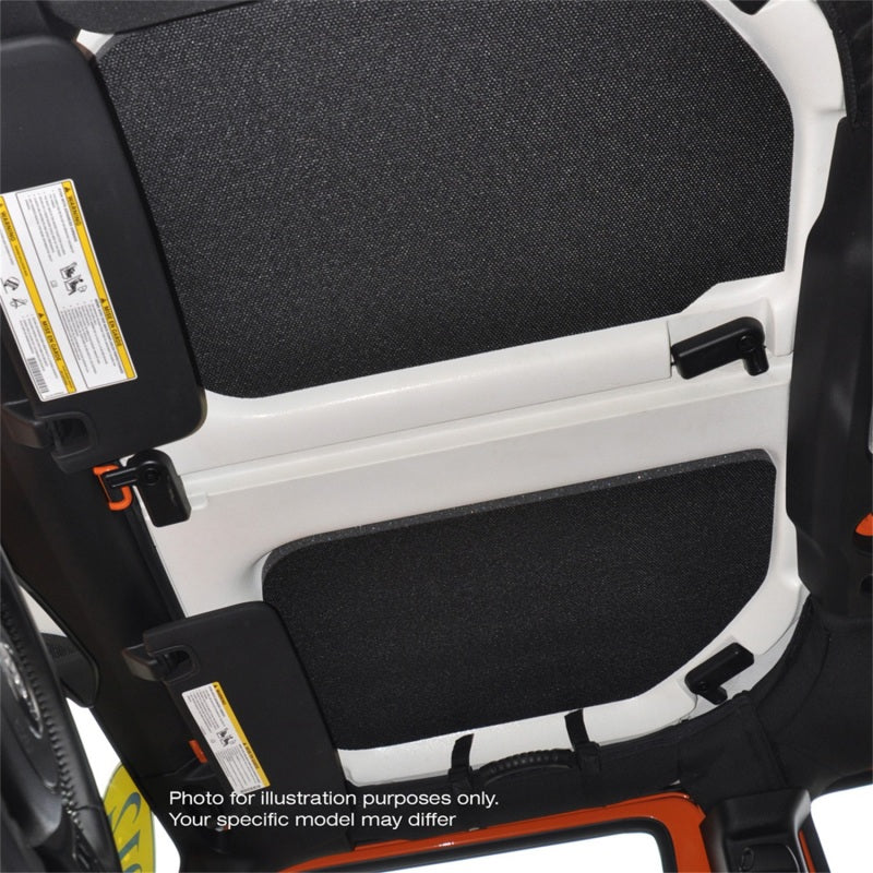 Tapis de protection pour toit de Jeep Wrangler JK 4 portes DEI 07-10 - 4 pièces - Noir