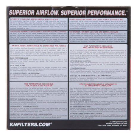 K&N Nissan/Rover Custom Air Filter Bolt-On for Single or Two Barrel Carburetors
