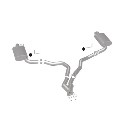 Échappement Cat-Back perforé en acier inoxydable à double sortie arrière pour moteur Chevy Corvette V8 5,7 L MagnaFlow 75-79