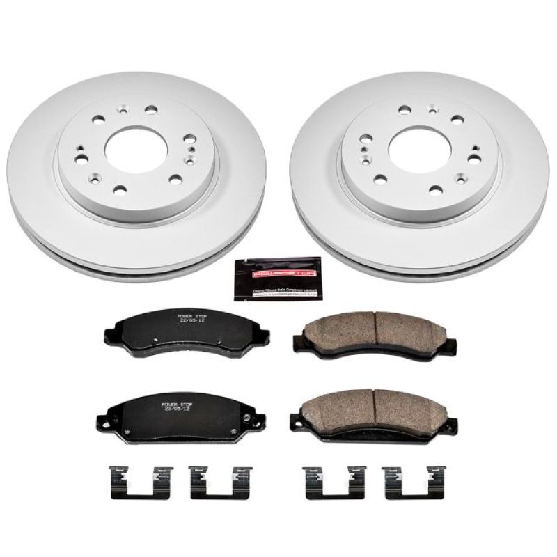 Kit de freins Power Stop 07-08 Cadillac Escalade avant Z17 Evolution Geomet avec revêtement