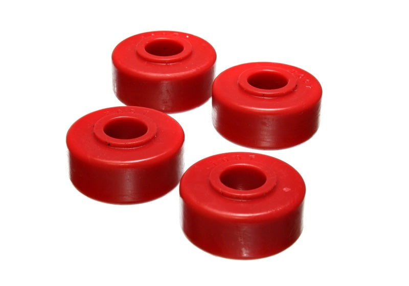 Ensemble de bagues de tige de jambe de force avant en PU rouge pour Dodge D-50 2WD 79-93 / Mitsubishi 2WD 87-96