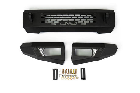 Pare-chocs DV8 Offroad 2021+ Ford Bronco - Peut accueillir une barre lumineuse à double rangée de 20 pouces et (4) supports d'éclairage pour pod de 3 pouces