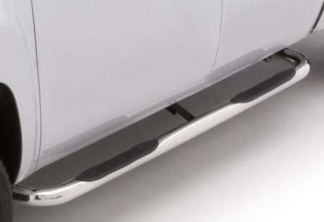 Barres de protection Nerf SS courbées rondes de 3 po pour Ford F-250 Super Duty SuperCab 99-16 de Lund - Polies