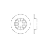Stoptech 10-13 VW Golf/GTI/Jetta w/ 272mm Rear Disc Rear Premium High Carbon Cryo Brake Rotor