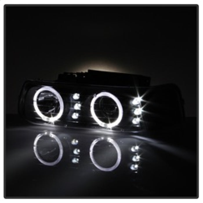 Phares de projecteur de pare-chocs xTune Chevy Silverado 1500/2500 99-02 - LED - Noir PRO-JH-CSIL99-SET-BK