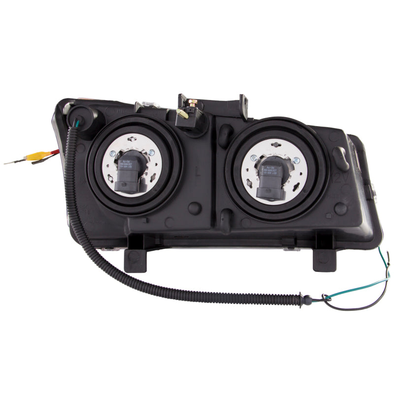 Phares de projecteur ANZO 2003-2006 Chevrolet Silverado 1500 avec barre en U noire