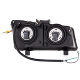 Phares de projecteur ANZO 2003-2006 Chevrolet Silverado 1500 avec barre en U noire