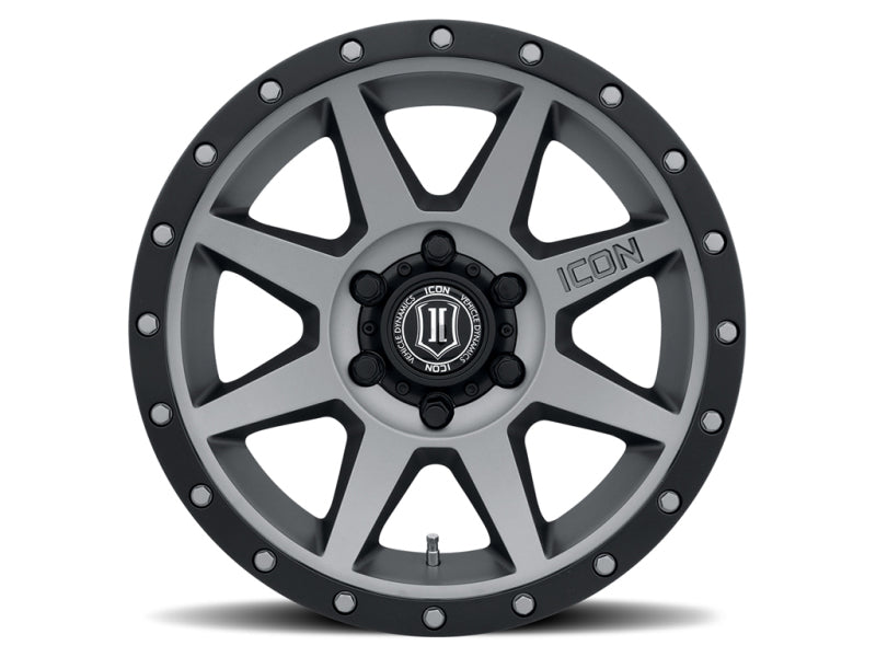 ICON Rebound Pro 17x8.5 6x5.5 25mm Offset 5.75in BS 93.1mm Bore Titanium Wheel