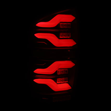 Feux arrière à LED AlphaRex 16-21 Toyota Tacoma LUXX Alpha Blk avec Activ Light/Seq Signal