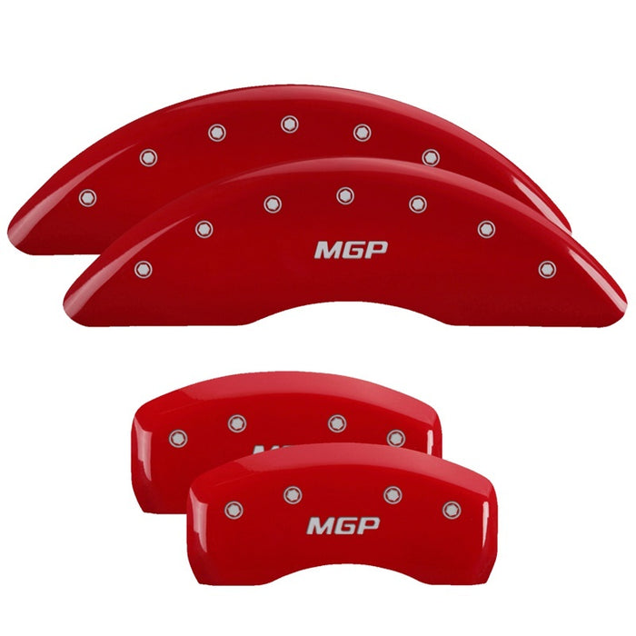 MGP 4 Caliper Covers Engraved Front & Rear MGP Yellow finish black ch