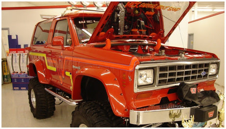 Élargisseurs de style découpé Bushwacker 84-90 Ford Bronco II 2 pièces - Noir