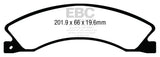 Plaquettes de frein arrière extra-robustes EBC 12+ pour Nissan NV 1500