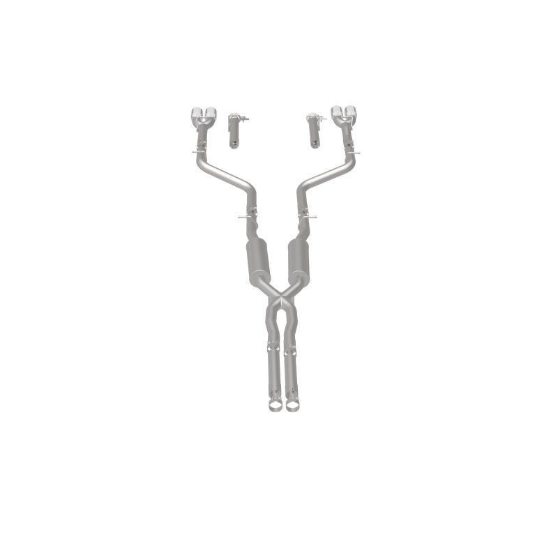 Cat-Back MagnaFlow, SS, 2,5 po, embout arrière divisé en quatre parties de 3,5 po, Dodge Challenger R/T 5,7 L 2015