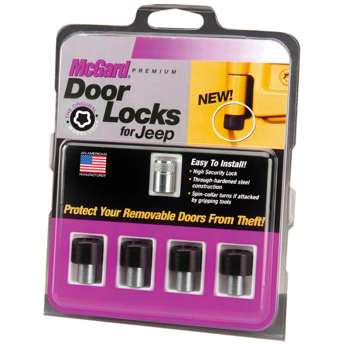 McGard 07-17 Jeep Wrangler JK / Unlimited JK 4-Door Lock Set - (4 Locks)