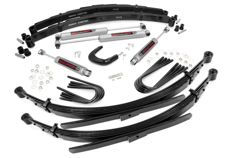 4 Inch Lift Kit | 52 Inch Rear Springs | Chevy/GMC 3/4-Ton Suburban/C25/K25 Truck (73-76)