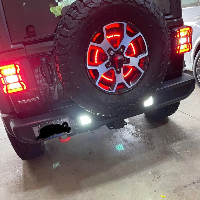 Feux de recul à LED pour pare-chocs arrière Oracle pour Jeep Wrangler JL - 6000K VOIR LA GARANTIE