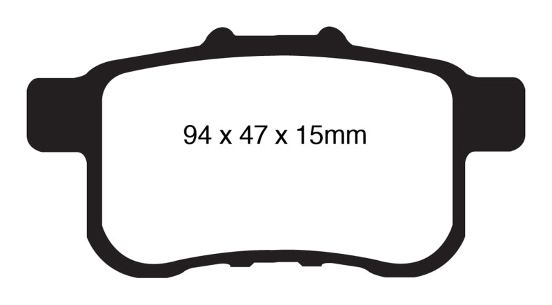 Plaquettes de frein arrière EBC 09-14 Acura TSX 2.4 Redstuff
