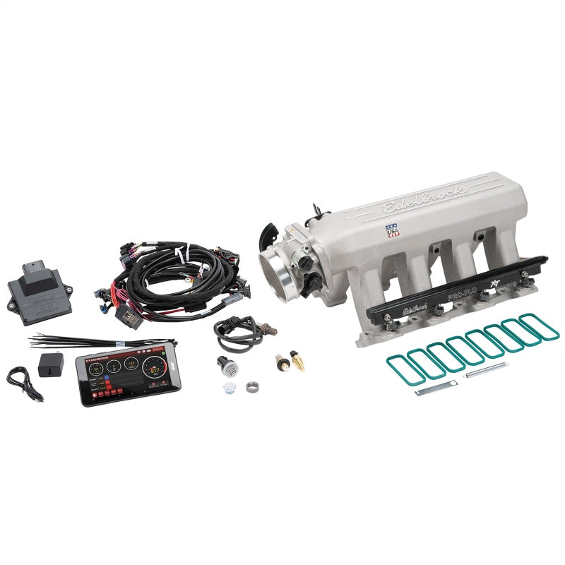 Système Edelbrock Pro Flo 4 XT EFI Seq Port LS Gen III/IV Cathedral Port 550 CV Max 35 lb/h