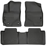 Revêtements de sol avant et 2e siège noirs Husky Liners 14 pour Toyota Corolla Weatherbeater