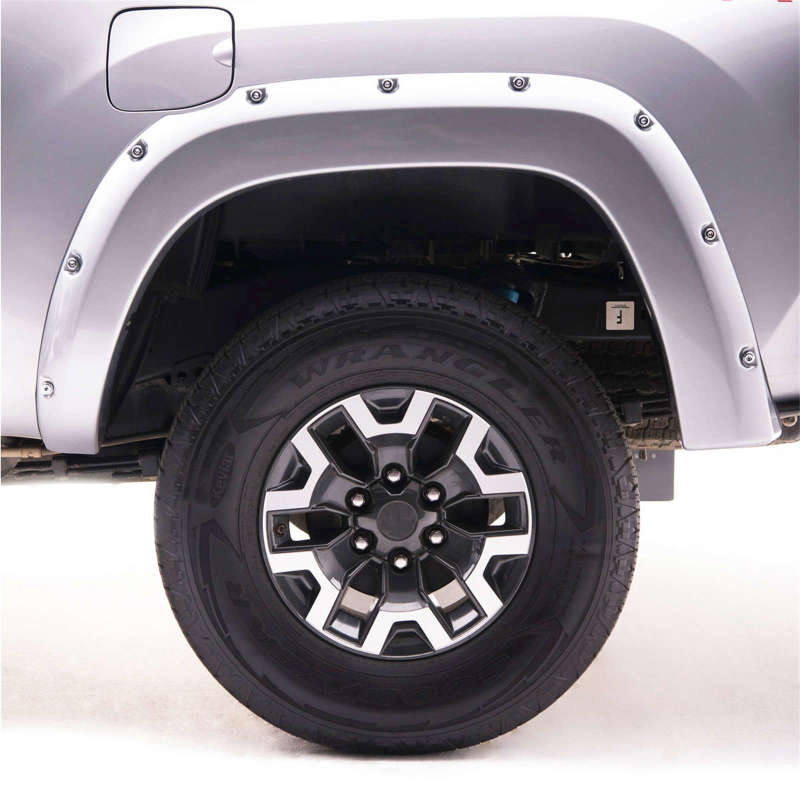 EGR 16+ Toyota Tacoma w/Mudflap Bolt-On Look Color Match Fender Flares - Set - Silver Sky