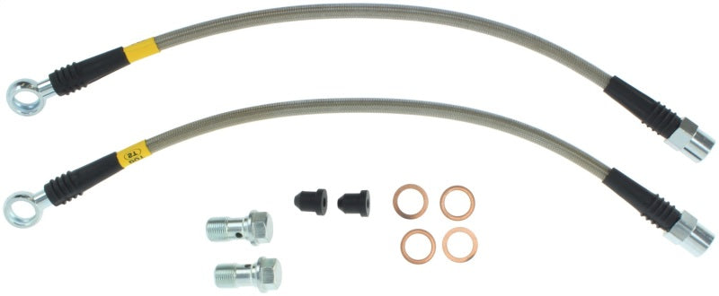 Kit de conduites de frein arrière en acier inoxydable StopTech 02-03 Audi S6