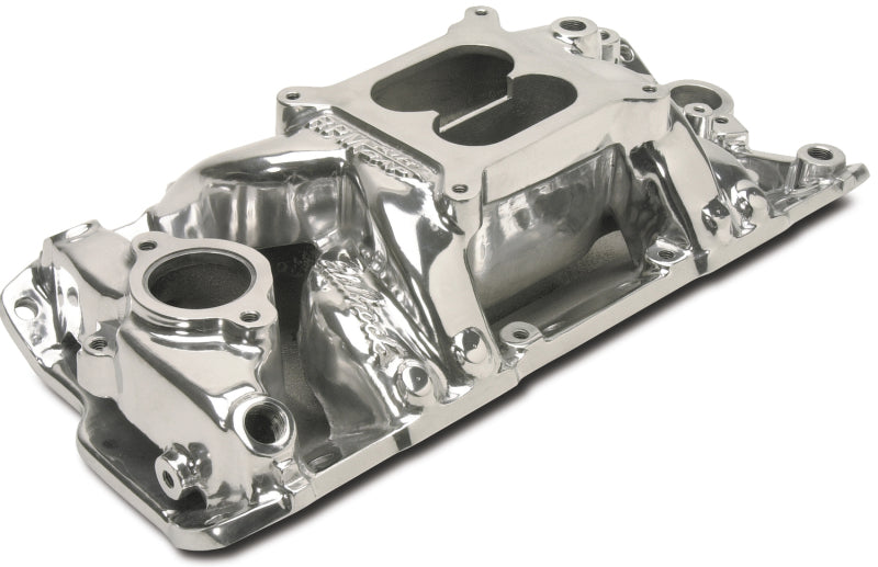 Collecteur d'air à entrefer poli Edelbrock S/B Chevy RPM