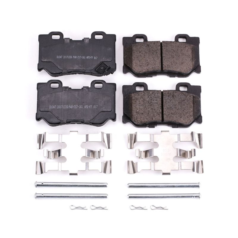 Power Stop 09-13 Infiniti FX50 Rear Z17 Evolution Ceramic Brake Pads w/Hardware