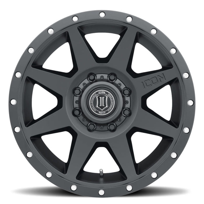 ICON Rebound 20x9 8x180 12mm Offset 5.5in BS Satin Black Wheel