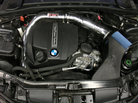 Prise d'air réglée Injen 11 BMW E82 135i (N55) Turbo/E90 335i Wrinkle Black avec technologie MR, Air Fusion