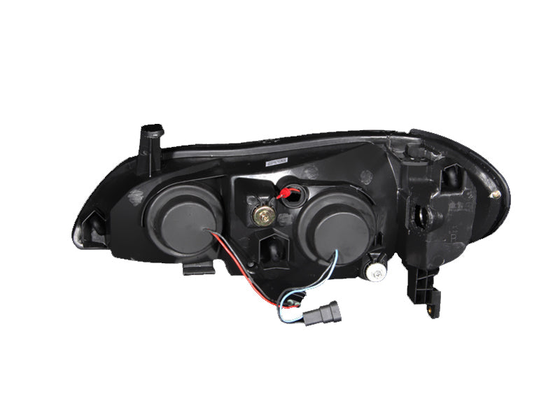 Phares de projecteur ANZO 2000-2004 Infiniti I30 avec halo chromé