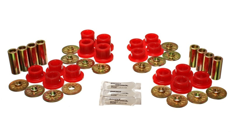 Ensemble de bagues de bras de suspension arrière rouges pour Dodge Viper 92-02 Energy Suspension