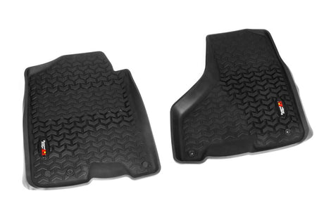 Revêtement de plancher avant Rugged Ridge noir pour Dodge Ram 1500/2500/3500 Crew Cab 2009-2018