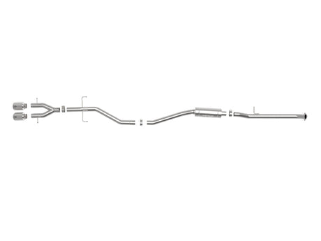Système d'échappement Cat-Back aFe Takeda 2,5 pouces 304SS 17-20 Honda Civic SI Coupé L4-1,5 L (t) - Embout poli